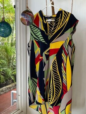 Manuheali’i Colorful Tunic Top  Size L